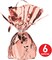 12 Piece Metallic Plastic Wrapped Pink Rose Gold Balloon Holder Weights Table Centerpiece For Wedding, Valentine's Day, Birthday Party Decorations And Supplies, 5" x 2.25"